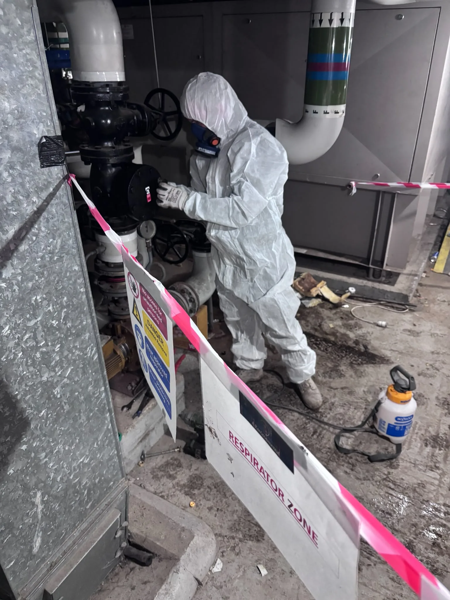 Asbestos artex removal from concrete soffit in Leytonstone